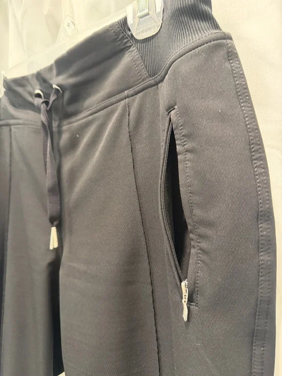 Calvin Klein Black Lined Dressy Joggers with Drawstring Waist - Picture 5 of 16